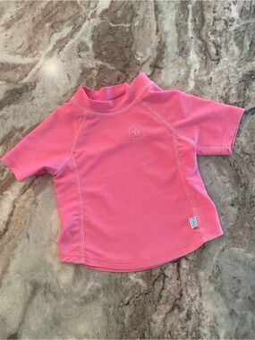 I PLAY Baby girls Swimsuit Rash Guard upf 50 12 Months Pink